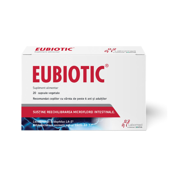 Eubiotic Capsule, Labormed, Supliment alimentar pe bază de tulpini bacteriene benefice