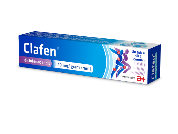 Clafen cremă 10 mg/gram, 40 g, Antibiotice SA