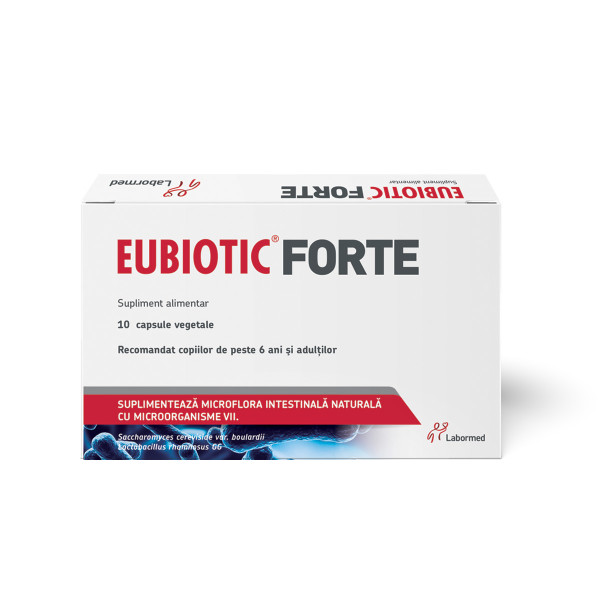 Eubiotic Forte, Labormed, Supliment alimentar pe bază de tulpini bacteriene benefice