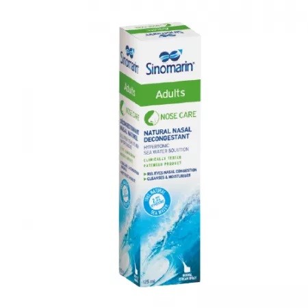 Spray nazal decongestionant pentru adulti, 125 ml, Sinomarin