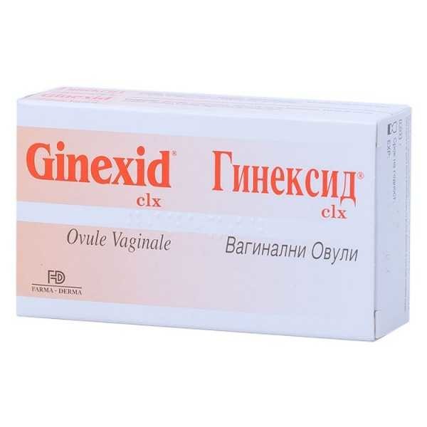 Ovule Vaginale Ginexid clx, 10 bucati, Farma-Derma