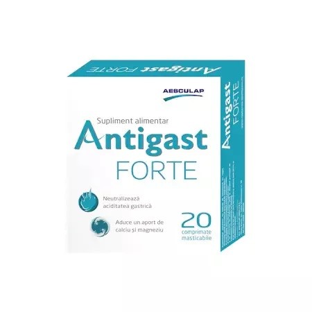 Antigast forte, 20 comprimate, Aesculap