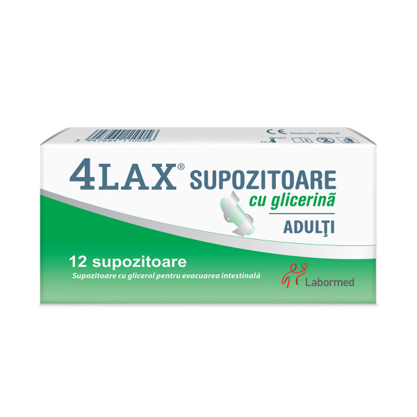 4LAX Supozitoare cu glicerina pentru adulti, Labormed