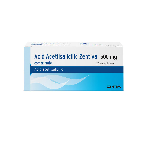 Acid Acetilsalicilic 500 mg comprimate, Zentiva