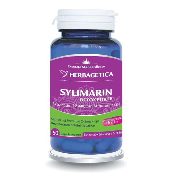 Silymarin Detox Forte, 60 capsule, Herbagetica