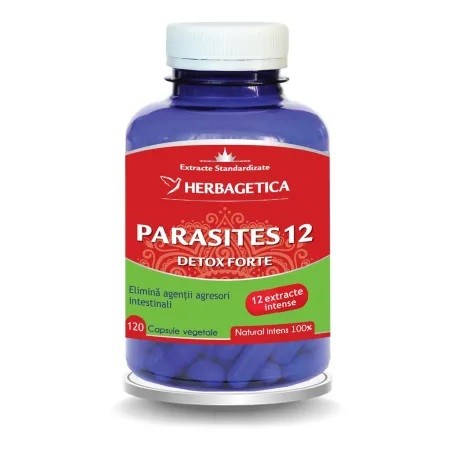 Parasites 12 Detox Forte, 120 capsule, Herbagetica