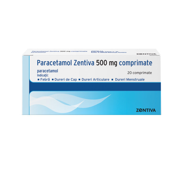 Paracetamol 500 mg comprimate, Zentiva