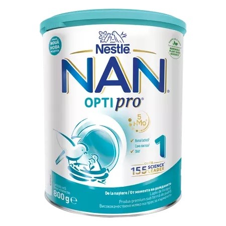 Formula lapte de inceput Nan 1 Optipro HMO, +0 luni, 800 g, Nestle