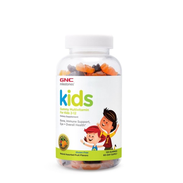 Kids Gummy Multivitamine pentru copii 2-12 ani, 120 jeleuri, GNC