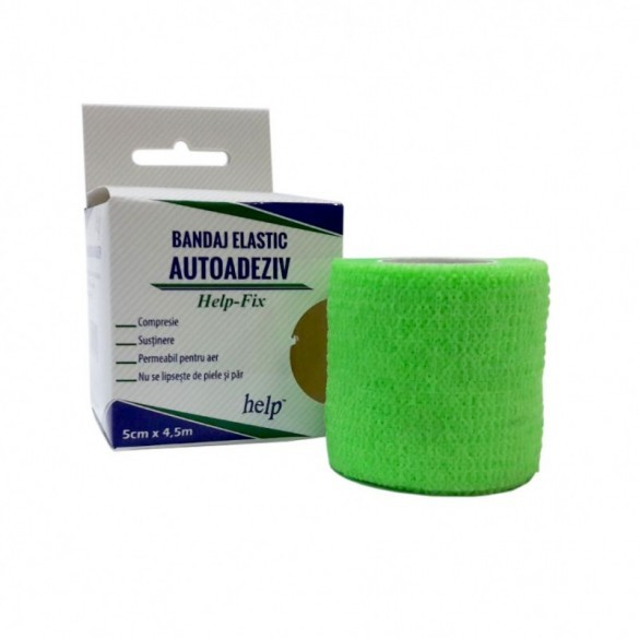 Bandaj elastic autoadeziv 5 cm x 4.5 m Roval Med