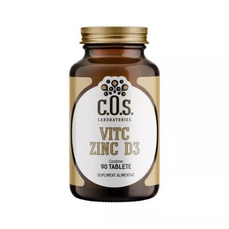 Vitamina C, Zinc, Vitamina D3, 90 tablete, COS Laboratories