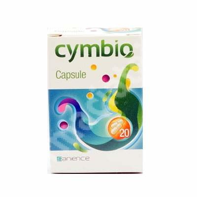 Complex simbiotic natural pentru tulburări digestive Cymbio, 20 capsule, Sanience