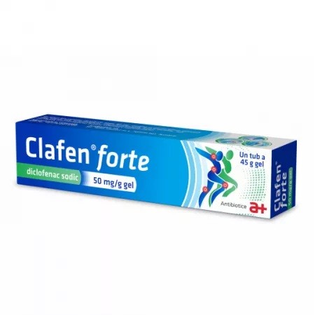 Clafen forte, 50 mg/g gel, 45 g, Antibiotice SA