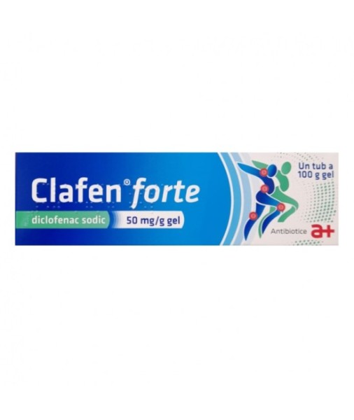 Clafen forte, 50 mg/g gel, 100 g, Antibiotice SA
