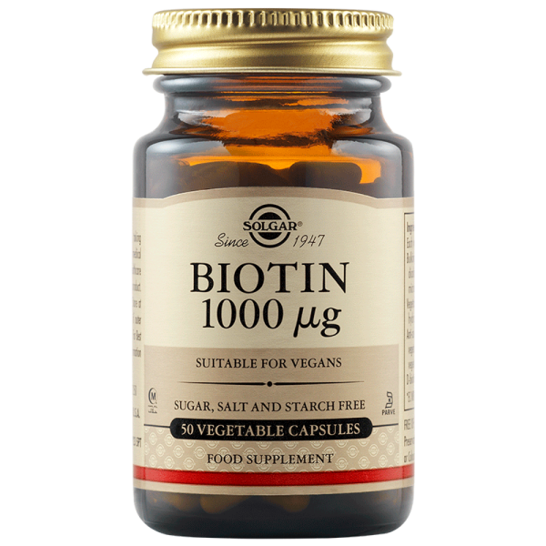 Biotin 1000 mcg, 50 capsule, Solgar