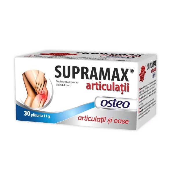 Supramax Osteo 11g, 30 plicuri + Ghid pacient cadou, Zdrovit