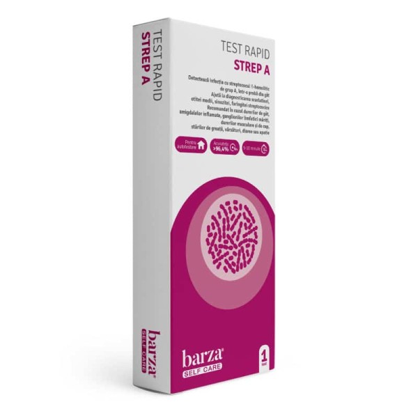 Test rapid streptococ Strep A, 1 bucata