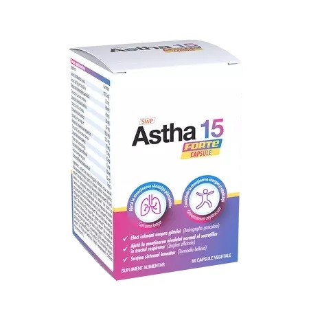 Astha 15 Forte, 60 capsule vegetale, Sun Wave Pharma